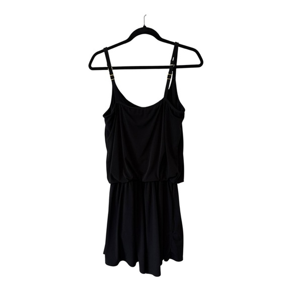Maxine Of Hollywood Black Romper Swimsuit - Size 14 - Picture 2 of 15